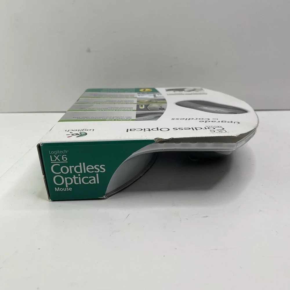 New Sealed Logitech LX6 Cordless Optical Mouse NIB Vintage 00s Office Supply's